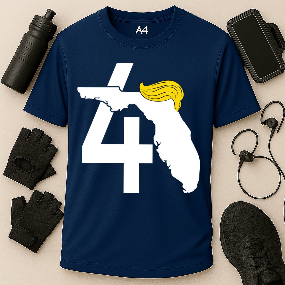 47th President Donald Trump Florida State Cooling Performance Crew T-Shirt