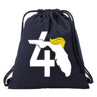 47th President Donald Trump Florida State Drawstring Bag