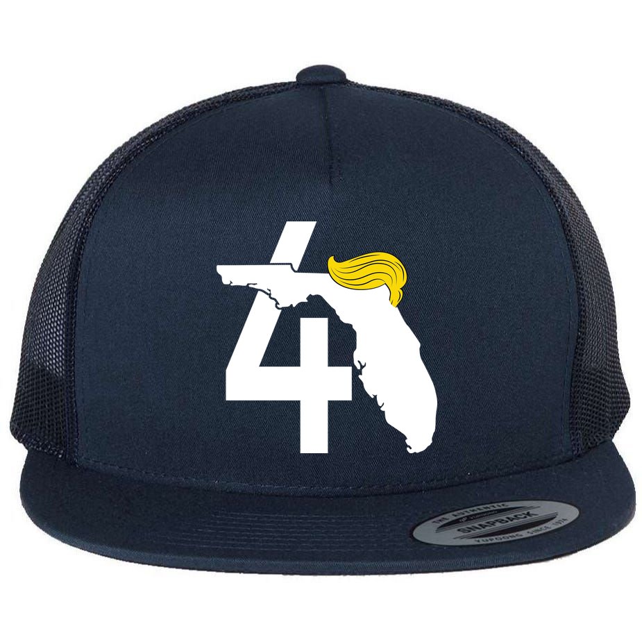 47th President Donald Trump Florida State Flat Bill Trucker Hat