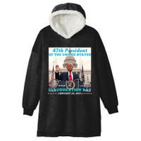 47th President Donald Trump Inauguration Day 2025 Hooded Wearable Blanket