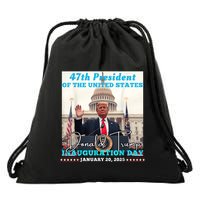 47th President Donald Trump Inauguration Day 2025 Drawstring Bag
