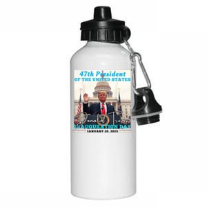 47th President Donald Trump Inauguration Day 2025 Aluminum Water Bottle