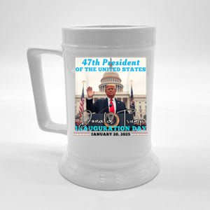 47th President Donald Trump Inauguration Day 2025 Beer Stein