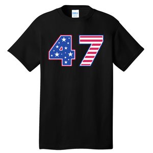 47th Presidential Election Inauguration Day 2025 Usa Flag Tall T-Shirt