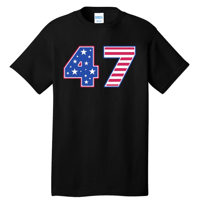 47th Presidential Election Inauguration Day 2025 Usa Flag Tall T-Shirt