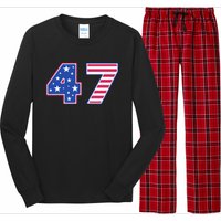 47th Presidential Election Inauguration Day 2025 Usa Flag Long Sleeve Pajama Set