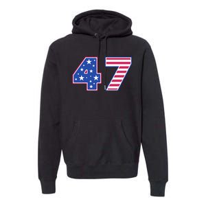 47th Presidential Election Inauguration Day 2025 Usa Flag Premium Hoodie