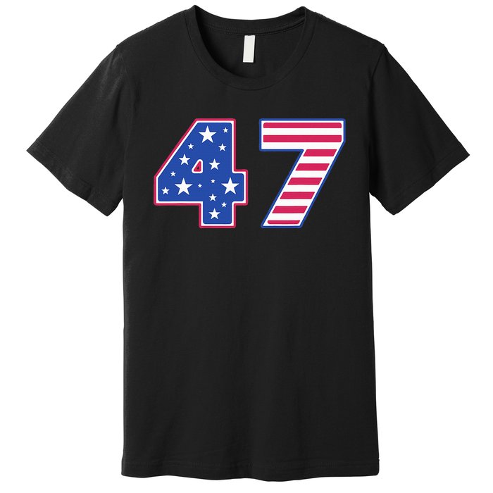 47th Presidential Election Inauguration Day 2025 Usa Flag Premium T-Shirt