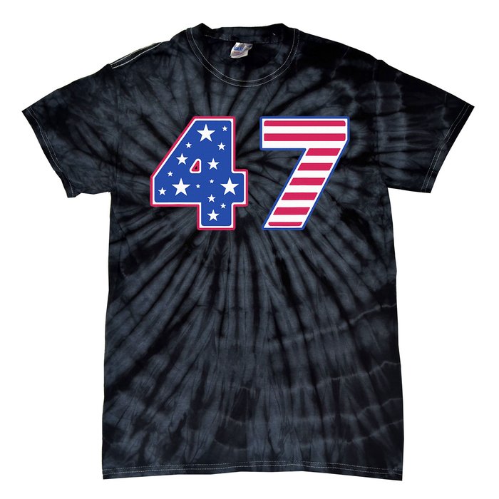 47th Presidential Election Inauguration Day 2025 Usa Flag Tie-Dye T-Shirt