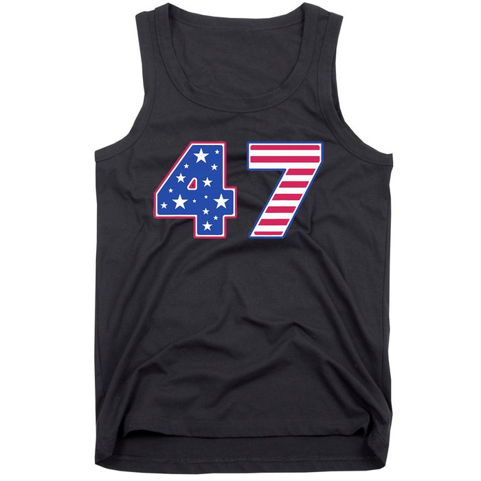 47th Presidential Election Inauguration Day 2025 Usa Flag Tank Top