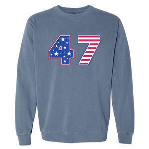 47th Presidential Election Inauguration Day 2025 Usa Flag Garment-Dyed Sweatshirt