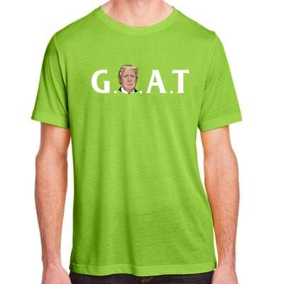 45th President Goat Greatest Of All Time President Trump Meaningful Gift Adult ChromaSoft Performance T-Shirt