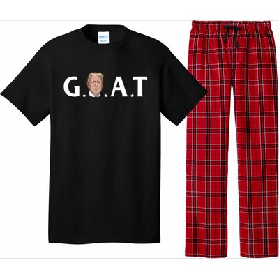 45th President Goat Greatest Of All Time President Trump Meaningful Gift Pajama Set