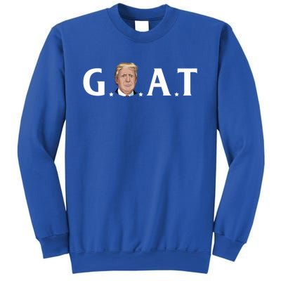 45th President Goat Greatest Of All Time President Trump Meaningful Gift Sweatshirt