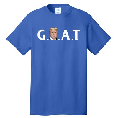 45th President Goat Greatest Of All Time President Trump Meaningful Gift Tall T-Shirt