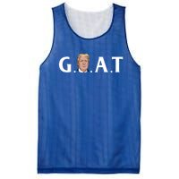 45th President Goat Greatest Of All Time President Trump Meaningful Gift Mesh Reversible Basketball Jersey Tank