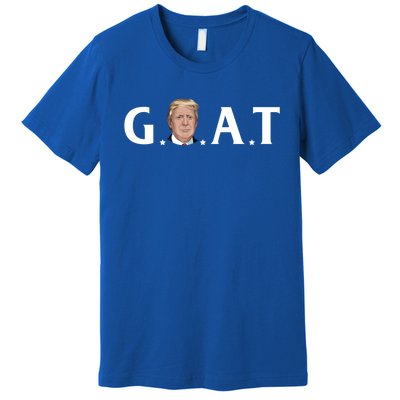 45th President Goat Greatest Of All Time President Trump Meaningful Gift Premium T-Shirt