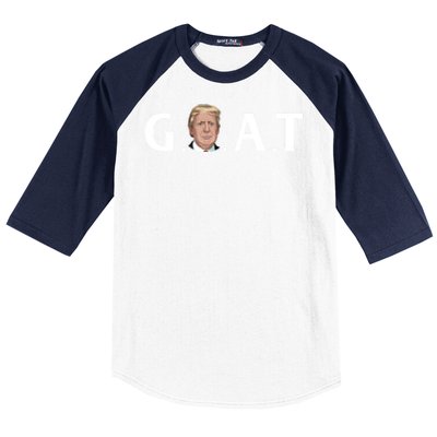 45th President Goat Greatest Of All Time President Trump Meaningful Gift Baseball Sleeve Shirt