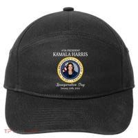 47th President Kamala Harris Inauguration Day January 1 2025 7-Panel Snapback Hat