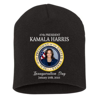 47th President Kamala Harris Inauguration Day January 1 2025 Short Acrylic Beanie