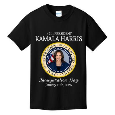 47th President Kamala Harris Inauguration Day January 1 2025 Kids T-Shirt