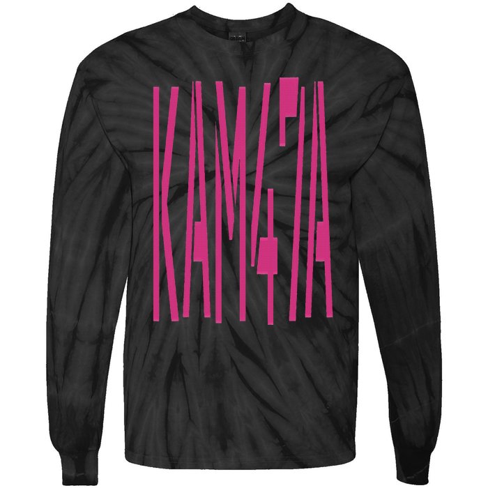 47th President Kamala Harris 2024 First Woman Female Empower Tie-Dye Long Sleeve Shirt