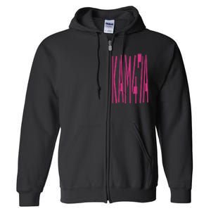 47th President Kamala Harris 2024 First Woman Female Empower Full Zip Hoodie