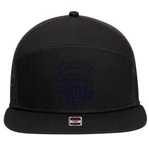 47th President Of The United States Donald Trump Inauguration 7 Panel Mesh Trucker Snapback Hat