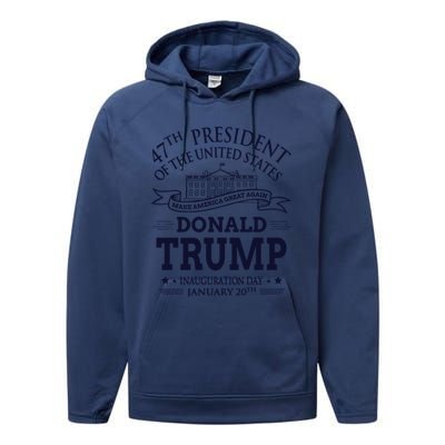 47th President Of The United States Donald Trump Inauguration Performance Fleece Hoodie