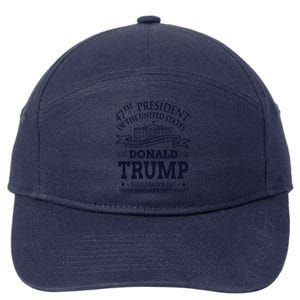 47th President Of The United States Donald Trump Inauguration 7-Panel Snapback Hat