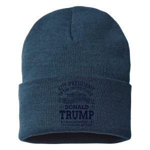 47th President Of The United States Donald Trump Inauguration Sustainable Knit Beanie