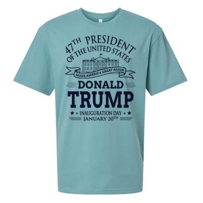 47th President Of The United States Donald Trump Inauguration Sueded Cloud Jersey T-Shirt