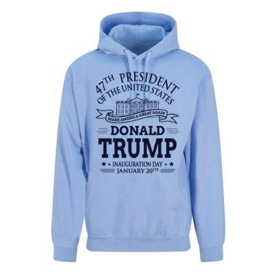 47th President Of The United States Donald Trump Inauguration Unisex Surf Hoodie