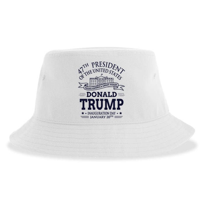 47th President Of The United States Donald Trump Inauguration Sustainable Bucket Hat