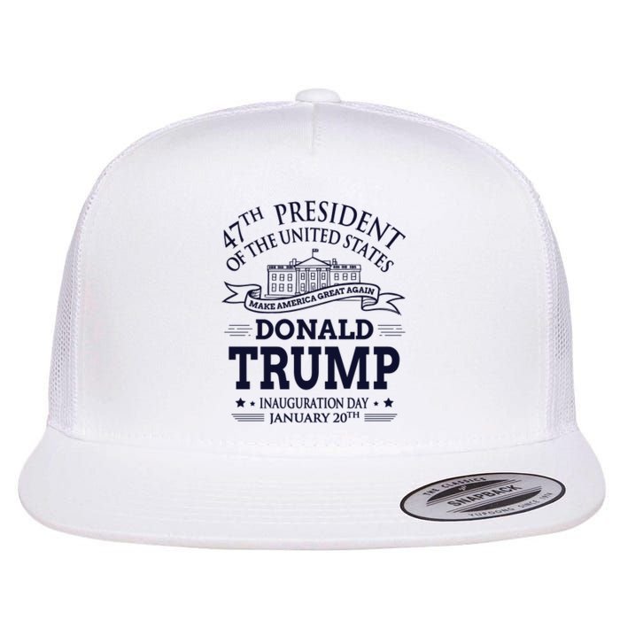 47th President Of The United States Donald Trump Inauguration Flat Bill Trucker Hat