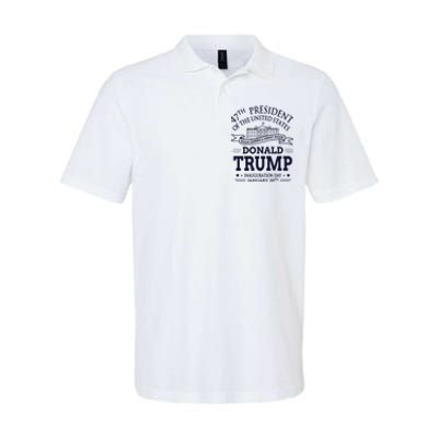 47th President Of The United States Donald Trump Inauguration Softstyle Adult Sport Polo