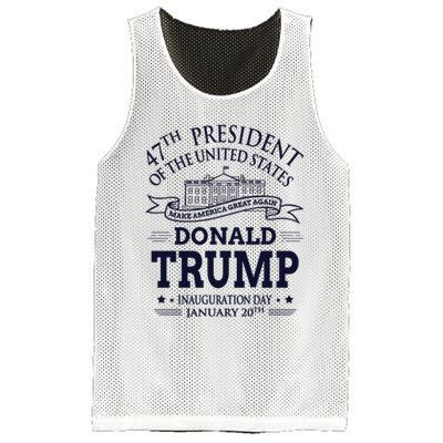 47th President Of The United States Donald Trump Inauguration Mesh Reversible Basketball Jersey Tank