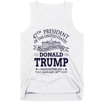 47th President Of The United States Donald Trump Inauguration Tank Top