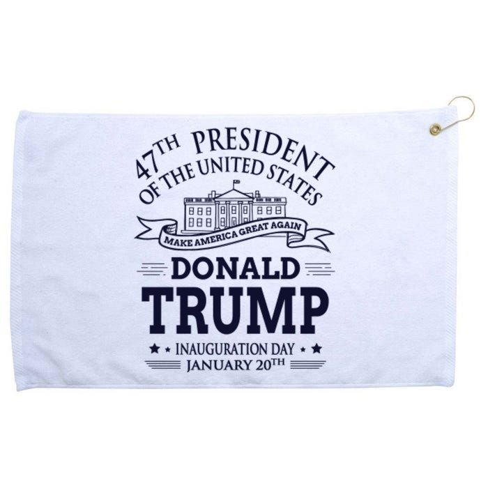 47th President Of The United States Donald Trump Inauguration Grommeted Golf Towel