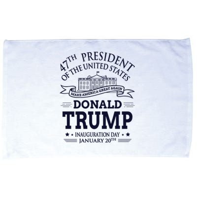 47th President Of The United States Donald Trump Inauguration Microfiber Hand Towel