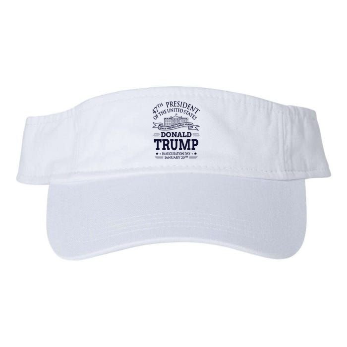 47th President Of The United States Donald Trump Inauguration Valucap Bio-Washed Visor