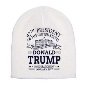 47th President Of The United States Donald Trump Inauguration Short Acrylic Beanie