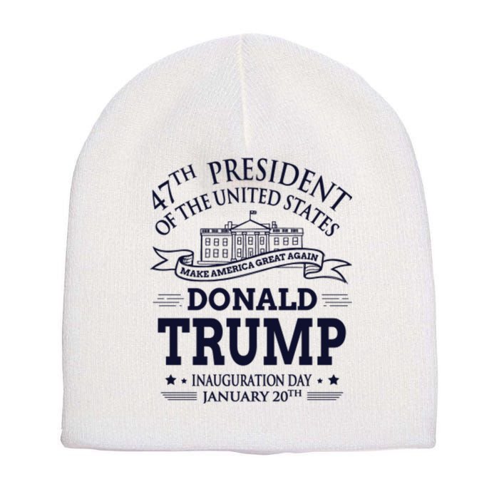 47th President Of The United States Donald Trump Inauguration Short Acrylic Beanie