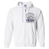 47th President Of The United States Donald Trump Inauguration Full Zip Hoodie