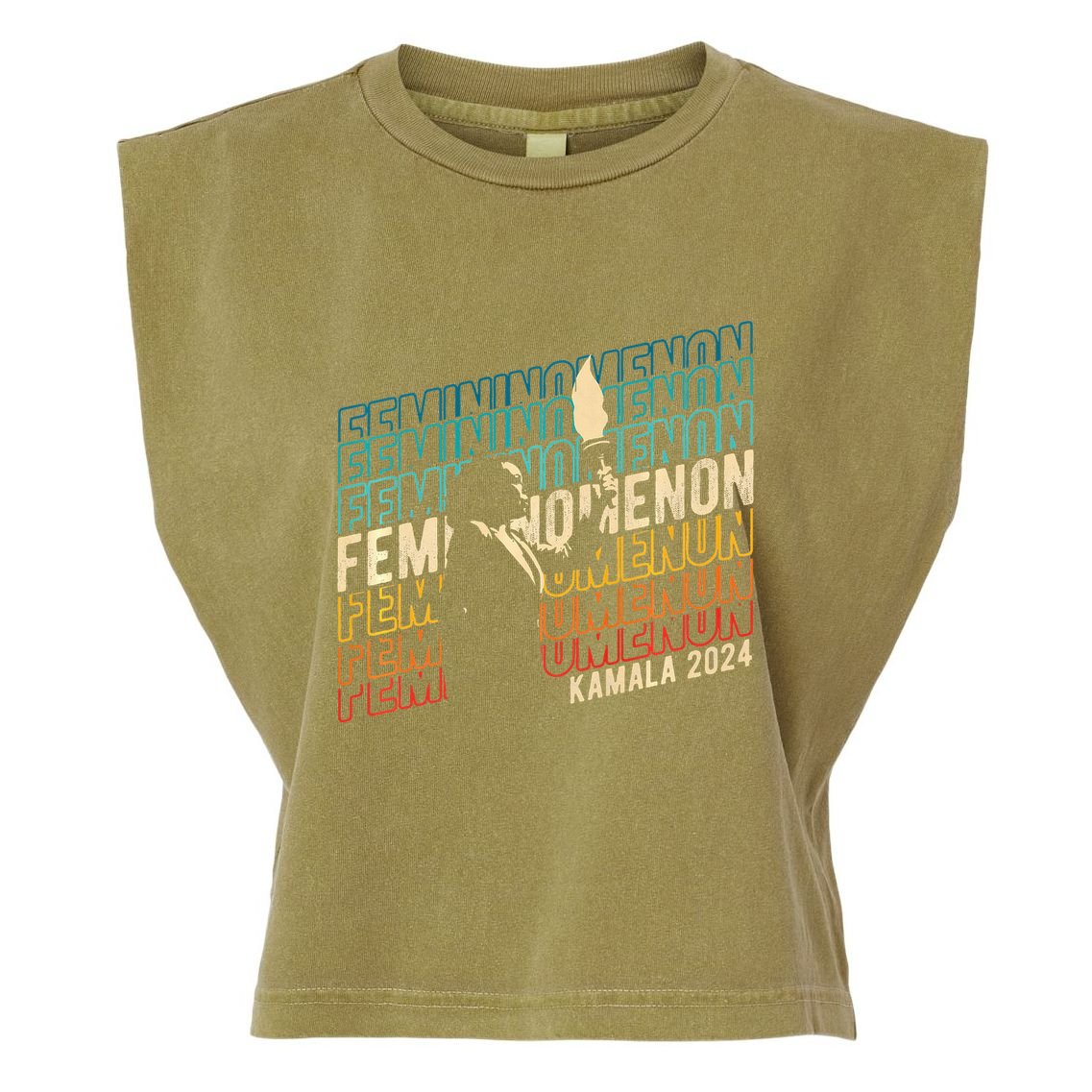 47th President Of The United States Garment-Dyed Women's Muscle Tee