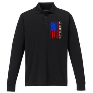 47th President Of The United States Performance Long Sleeve Polo