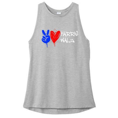 47th President Of The United States Ladies PosiCharge Tri-Blend Wicking Tank