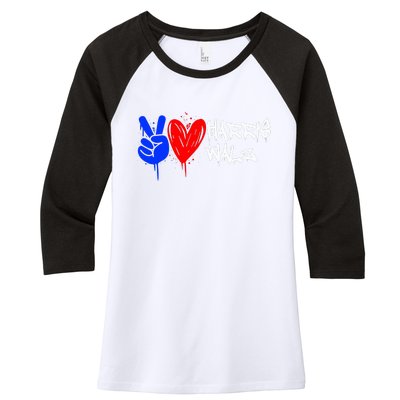 47th President Of The United States Women's Tri-Blend 3/4-Sleeve Raglan Shirt