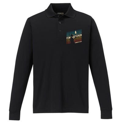 47th President Of The United States Performance Long Sleeve Polo