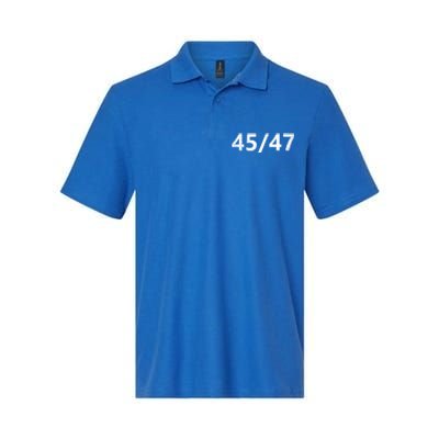 45/47 Pro Trump For President 2024 45 / 47 Republican Gift Softstyle Adult Sport Polo